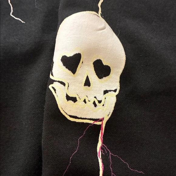 Lovesick by Torrid Black Bomber Jacket with Skull and Heart Accents - Picture 4 of 12